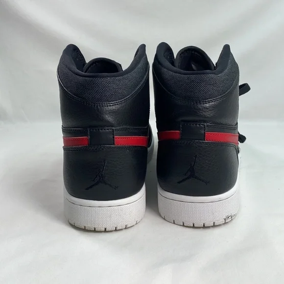Air Jordan 1 Retro Rare Air Patch Bred Black Red White Mens